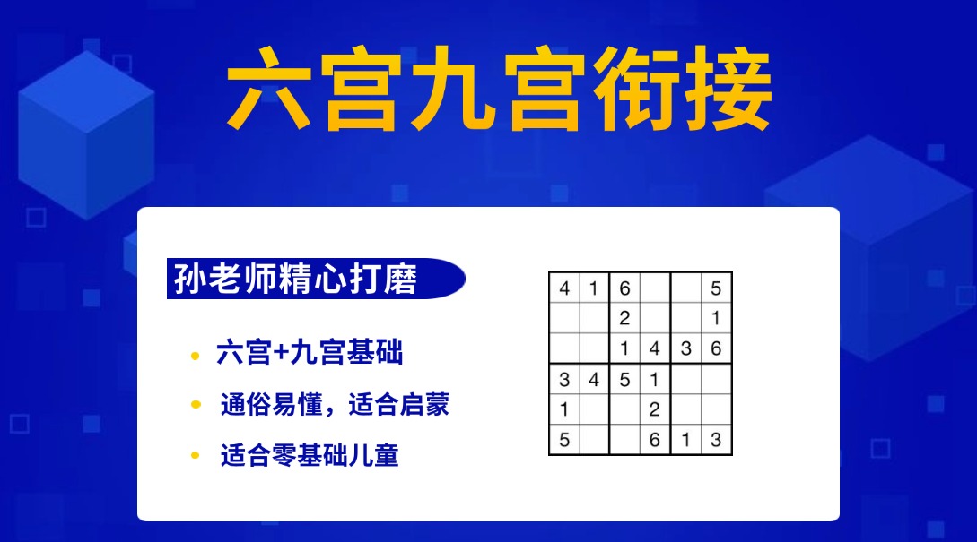 标准数独六宫九宫衔接